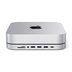 Satechi Hliníkový stojan a rozbočovač Mac Mini typu C, Srebrny