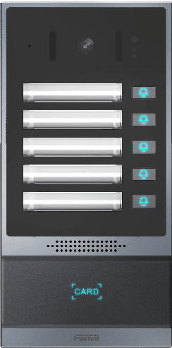 Grandstream Fanvil i63 SIP video dveřní interkom, 2SIP, 5 konf. tl., H264, IP66, IK10, RDFI, NFC