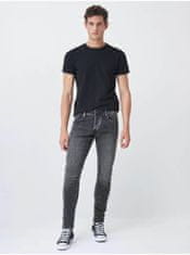 Salsa Collection Šedé pánske skinny fit rifle Salsa Jeans 36/32