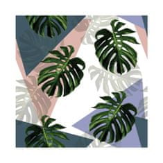 COLORAY.SK Fototapeta Monstera v pastelových farbách Samolepiaca fototapeta 250 x 250 cm