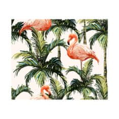 COLORAY.SK Fototapeta Flamingos skryté v listoch Fototapeta Vliesová 250 x 250 cm