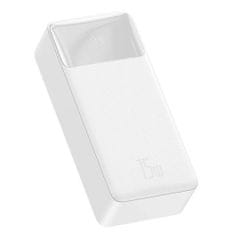 BASEUS Power Bank Bipow Digital Display Power bank PD3.0 + QC3.0, 30000 mAh, 15W biela (PPDML-K02)