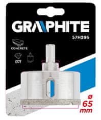 Graphite Diamantový vrták na kameninu 65 mm