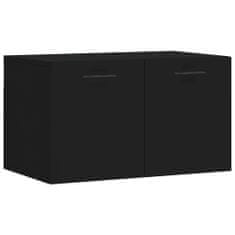 Vidaxl Nástenná skrinka, čierna 60x36,5x35 cm, kompozitné drevo