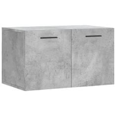 Vidaxl Nástenná skrinka, betónovo sivá 60x36,5x35 cm, kompozitné drevo