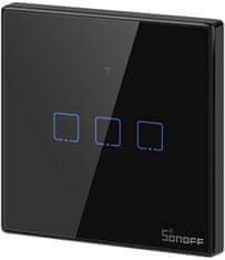 Sonoff Chytrý vypínač WiFi + RF 433 T3 EU TX (3-channels) čierna