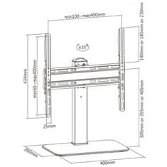 Reflecta PLEXO STAND 55-4040 TV stojan