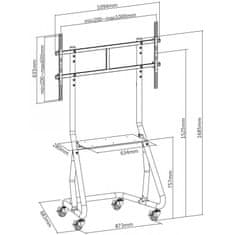 Reflecta TV STAND 105P Shelf TV stolík