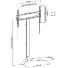 Reflecta TV STAND 80 Super SLIM TV stolík