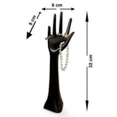 Dekorstyle Stojan na šperky Hand 32 cm čierny