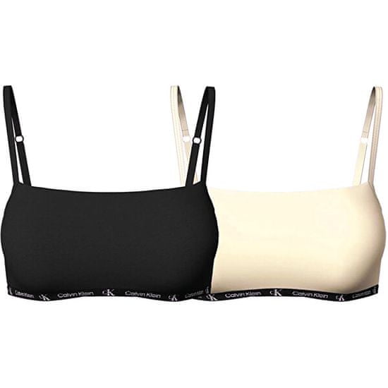 Calvin Klein 2 PACK - dámska podprsenka CK96 Bralette QF7215E-BP5