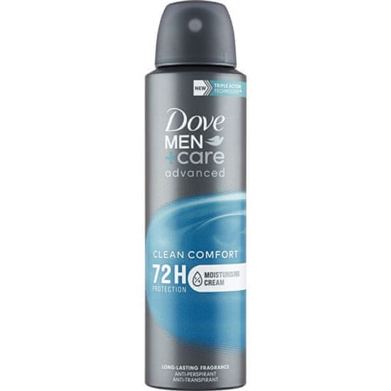 Dove Antiperspirant v spreji Men+ Care Advanced Clean Comfort (Anti-Perspirant) 150 ml