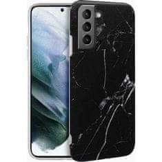 WOZINSKY Wozinsky Marble silikónové puzdro pre Samsung Galaxy S21 Ultra 5G/Galaxy S30 Ultra - Čierna KP10054