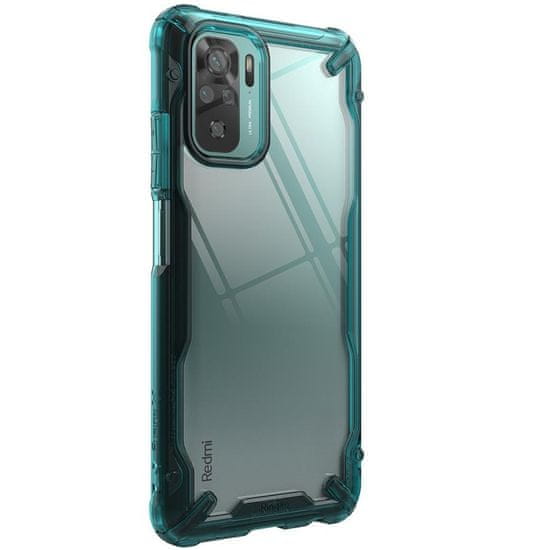 RINGKE Fusion X Cover Gel TPU puzdro pre Xiaomi Redmi Note 10 / Xiaomi Redmi Note 10S - Zelená KP14925