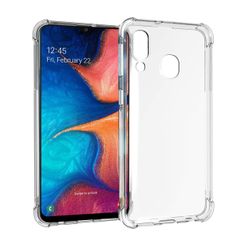 IZMAEL Silikónové puzdro so zosilnenými hranami pre Samsung Galaxy A02/Galaxy M02s - Transparentná KP23594