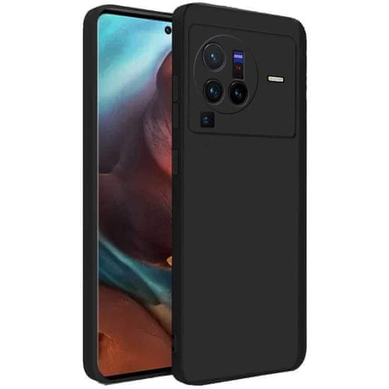 IZMAEL Silikónové puzdro Soft Case pre Vivo X80 Pro - Čierna KP24314