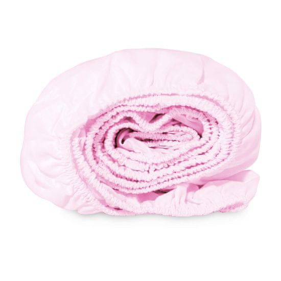 Inny Bavlnené prestieradlo s gumičkou do detskej postieľky 60x120 powder rose - PGL-120-PROS-B