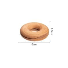 Northix Spona na tašku - Bookwood - Donut 