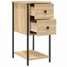 Vidaxl Nočné stolíky 2 ks, dub sonoma 32x42x70 cm, kompozitné drevo
