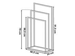 Wellhox Stojan na uteráky s 3 ramenami Pochrómovaná pneumatika