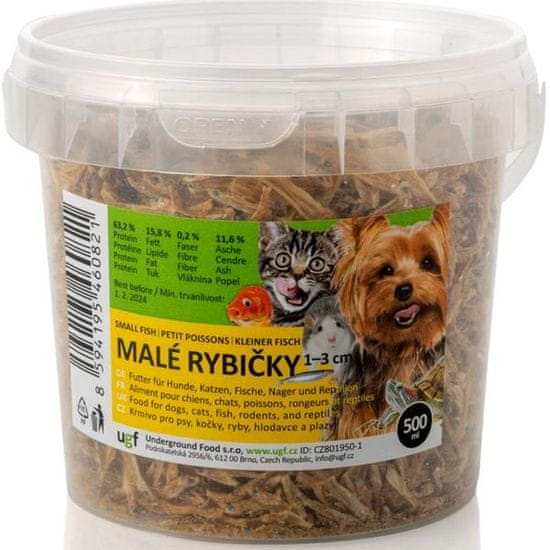 UGF Rybičky sušené 1-3 cm 500ml/80g