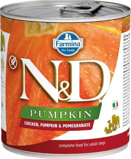 N&D PUMPKIN Dog konz. Chicken, Pumpkin & Pomegranate 285 g