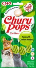 Inaba Churu Pops cat snack tuniak a kurča 4x15 g