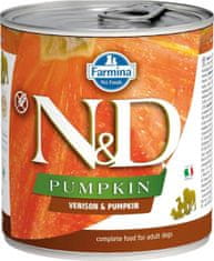 N&D PUMPKIN Dog konz. Venison & Pumpkin 285 g