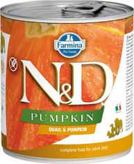 N&D PUMPKIN Dog konz. Quail & Pumpkin 285 g