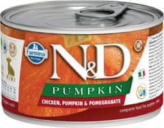 N&D PUMPKIN Dog konz. Chicken & Pumpkin & Pomegranate Puppy Mini 140 g