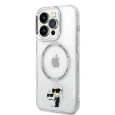 Karl Lagerfeld  MagSafe kompatibilný kryt IML Karl and Choupette NFT pre iPhone 14 Pro Max Transparent