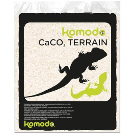 KOMODO Piesok terarij. CaCO3 Terain White, biely 4kg