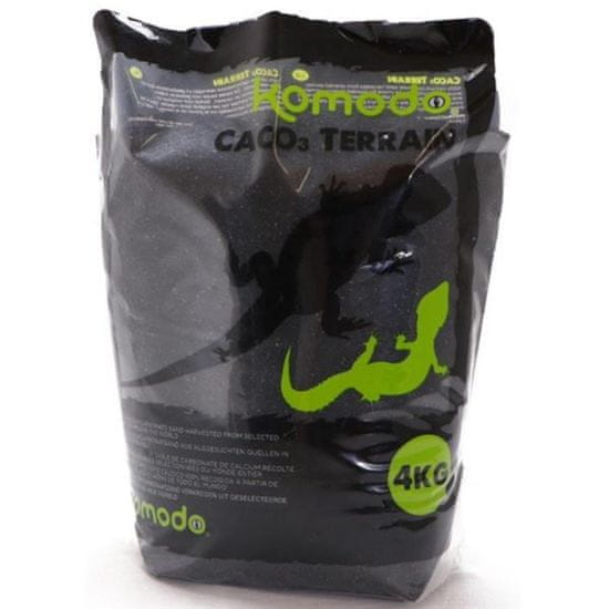 KOMODO Piesok terarij. CaCO3 Terain Black, čierny 4kg