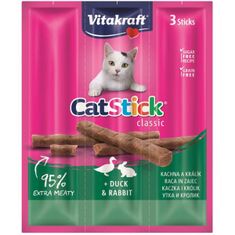 Vitakraft Cat pochúťka Stick mini Rabbi. + Duck. 3x6g