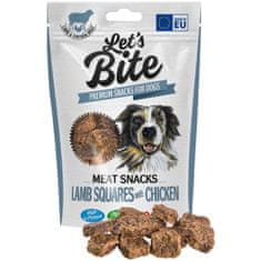 Brit DOG Let's Bite Meat Snacks Lamb Squares with Chicken 80 g