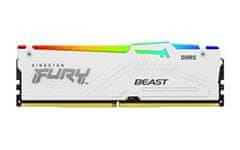 Kingston FURY Beast White DDR5 16GB 5600MT/s DIMM CL36 RGB EXPO