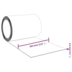 Vidaxl Záves do dverí červený 300 mm x 2,6 mm 25 m PVC