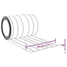 Vidaxl Záves dverí priehľadný 300 mm x 2,6 mm 10 m PVC