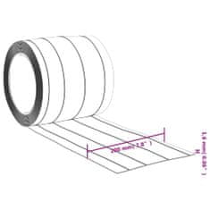 Petromila vidaXL Záves do dverí priehľadný 200 mm x 1,6 mm 25 m PVC