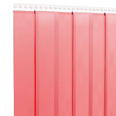 Vidaxl Záves na dvere, červený 200 mmx1,6 mm 25 m, PVC