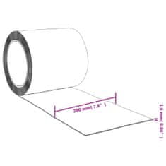 Vidaxl Záves do dverí červený 200 mm x 1,6 mm 25 m PVC