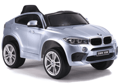 shumee BMW X6 strieborné lakované auto na batérie