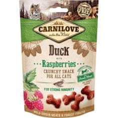 Carnilove Cat Crunchy Snack Duck s malinami s čerstvým mäsom 50 g