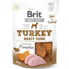 Brit Dog Jerky Turkey Meaty Coins 80g