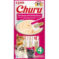 churu Inaba cat snack tuniak s krevetovou príchuťou 4x 14g