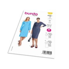 Burda Strih Burda 5861 - Puzdrové šaty, šaty s detailom mašle