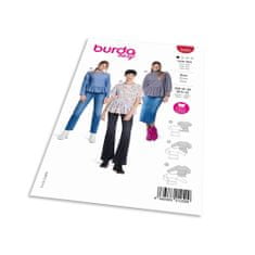 Burda Strih Burda 5856 - Blúzka s volánovým lemom