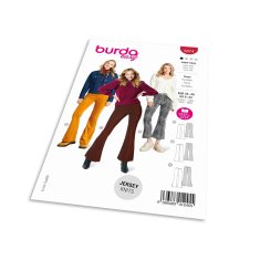 Burda Strih Burda 5874 - Zvonové nohavice s gumou v páse