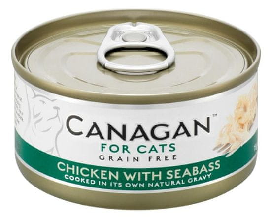 Canagan Cat konz. - Kurča a morský vlk 75 g