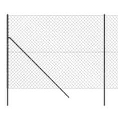 Vidaxl Drôtený plot, antracitový 1,8x10 m